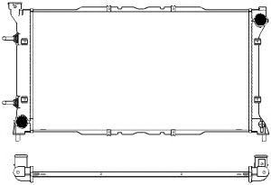 SAKURA AUTOMOTIVE 34211002 -  Радиатор, охлаждение двигателя
